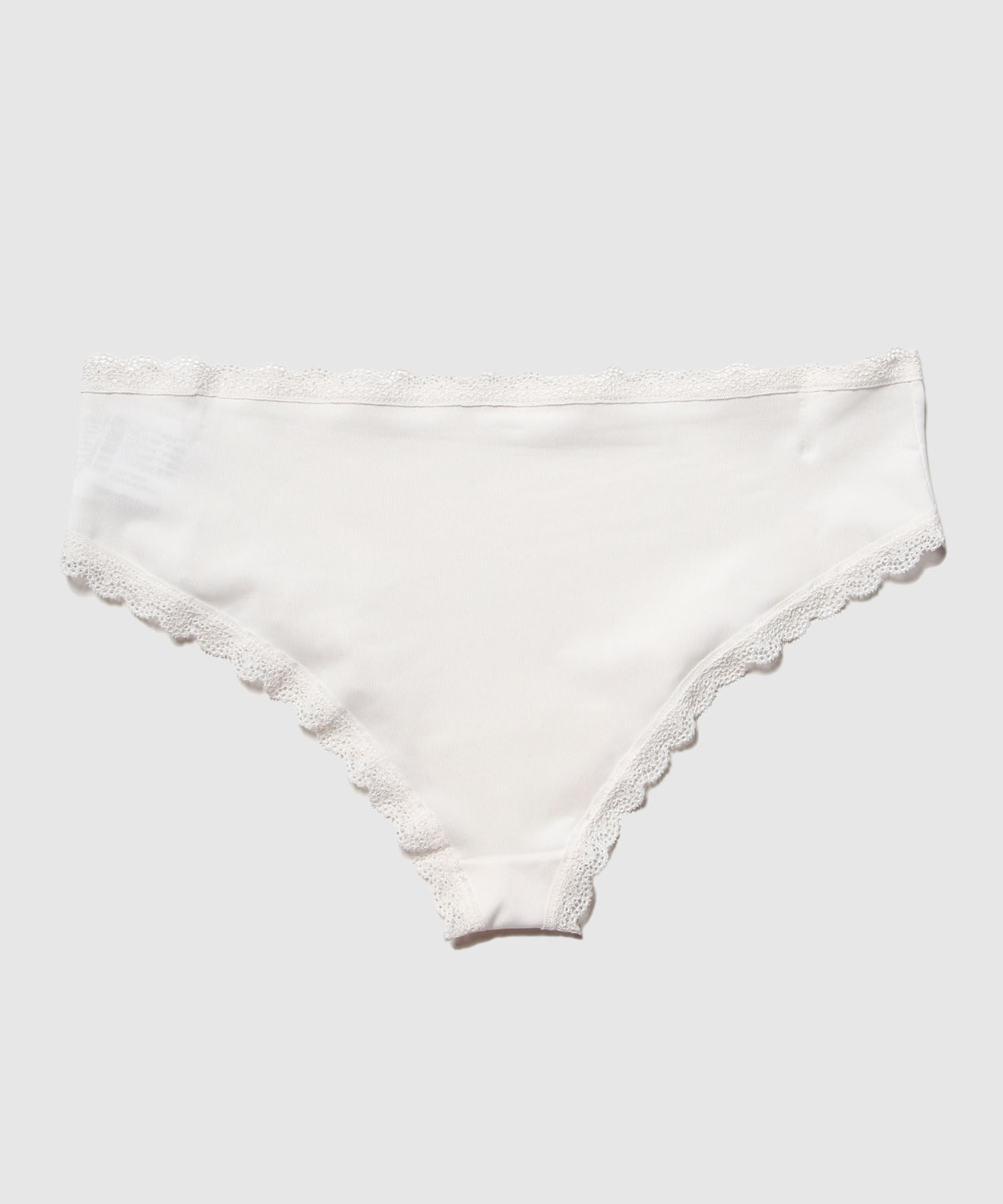 Panty Hipster Con Encaje En Cintura Y Piernas