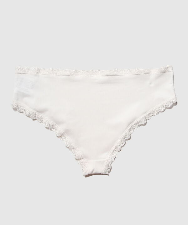 Panty Hipster Con Encaje En Cintura Y Piernas image number null