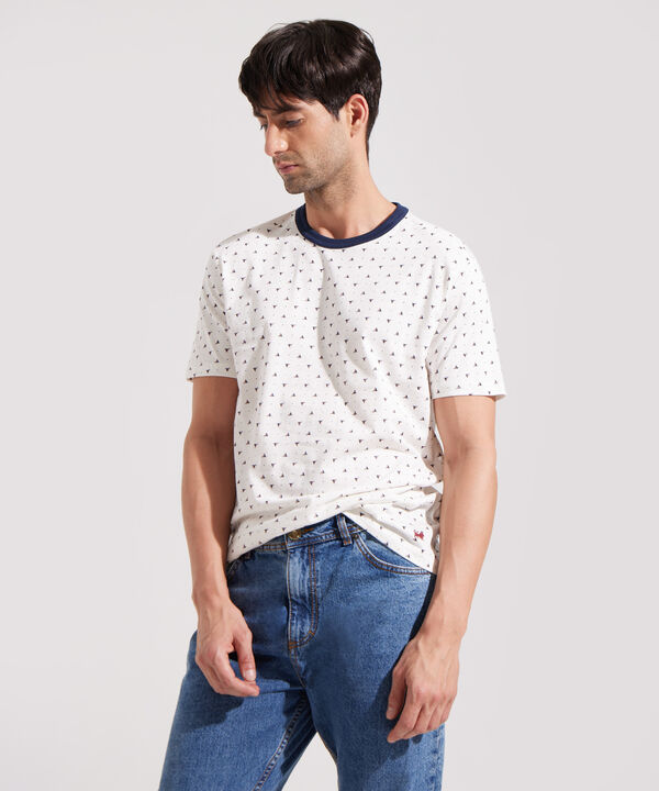 Camiseta Manga Corta Cuello Redondo Estampada image number null