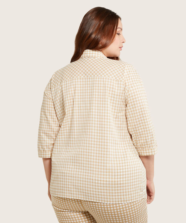 Camisa Manga Corta Con Guardapolvo