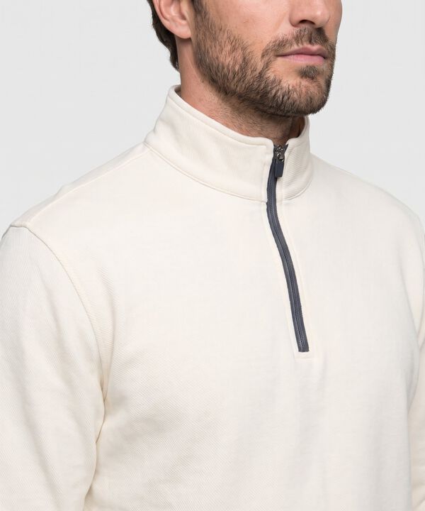 Buzo Con Media Cremallera Para Hombre