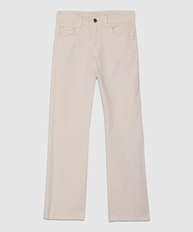 Jean Cropped Flare Tono Crudo