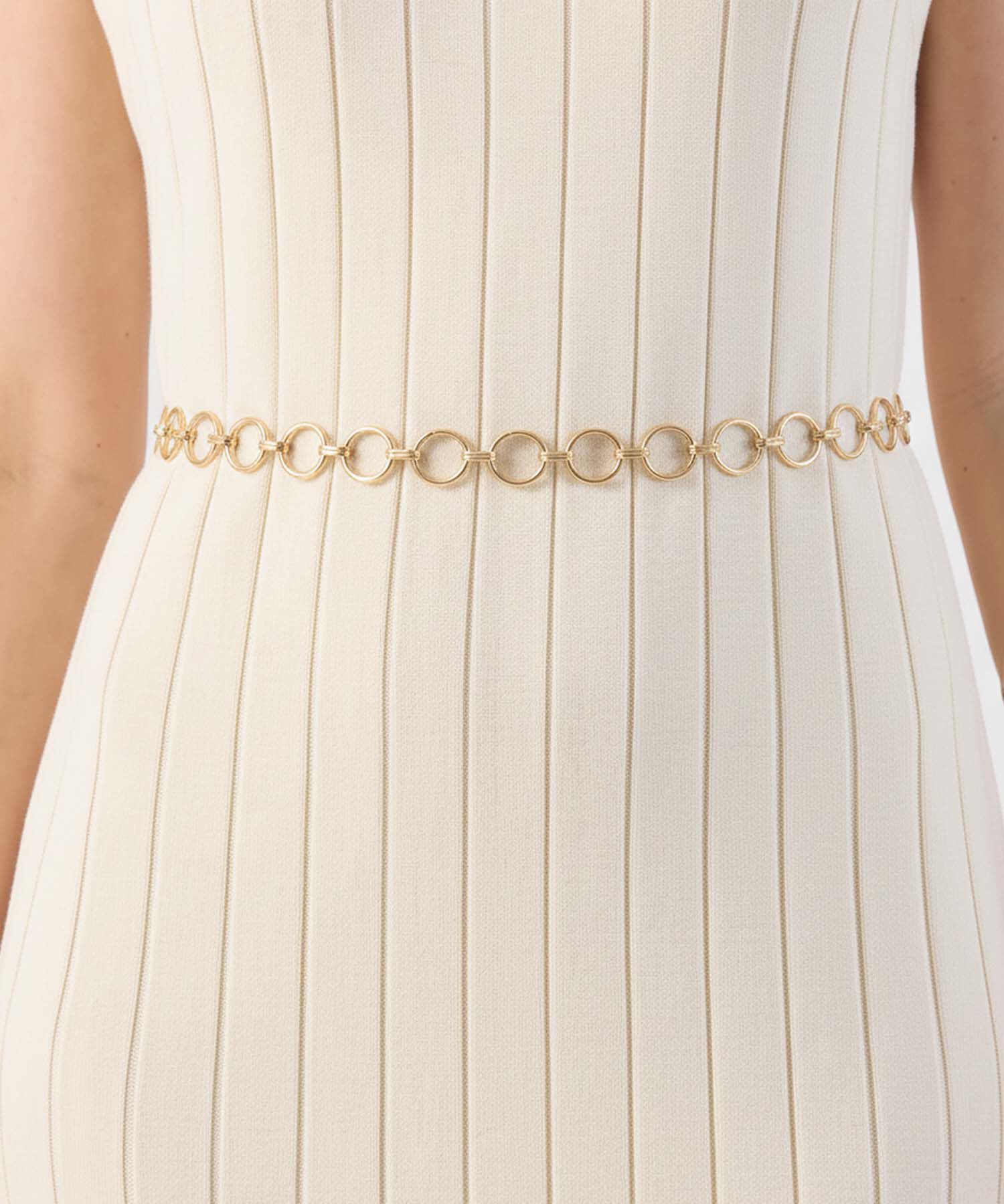 Cintur&oacute;n De Cadena Con Eslabones Circulares