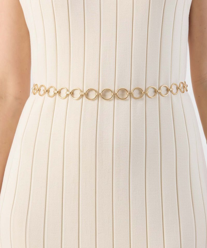 Cintur&oacute;n De Cadena Con Eslabones Circulares