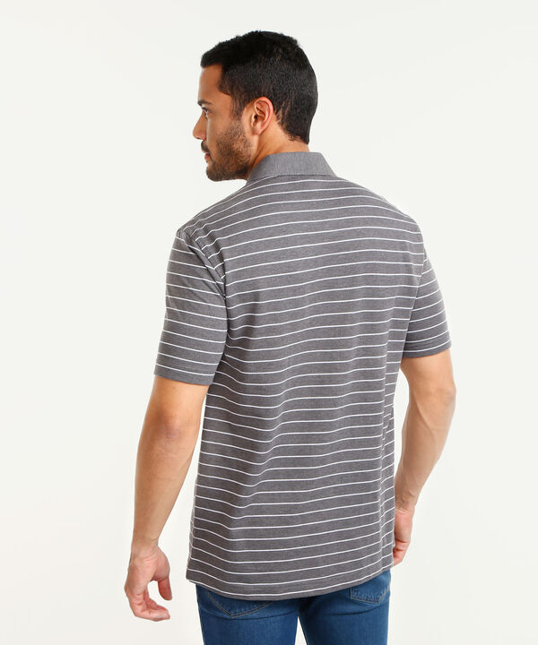 Polo Cuello Duro  Preteñido Bicolor