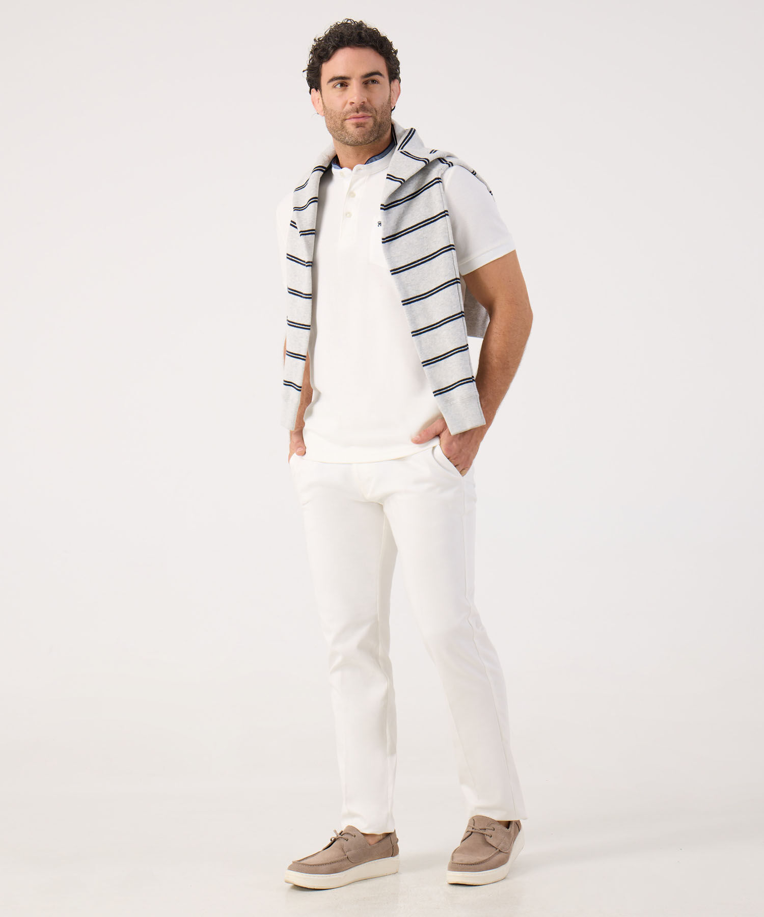 Polo Unicolor Con Bolsillo 