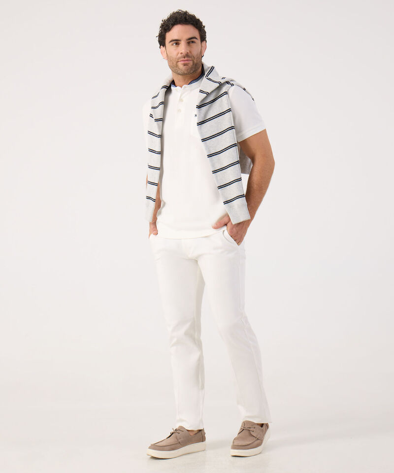 Polo Unicolor Con Bolsillo 