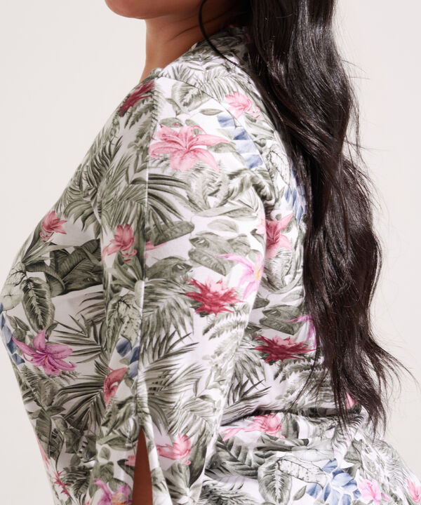 Camiseta con Estampado Tropical image number null