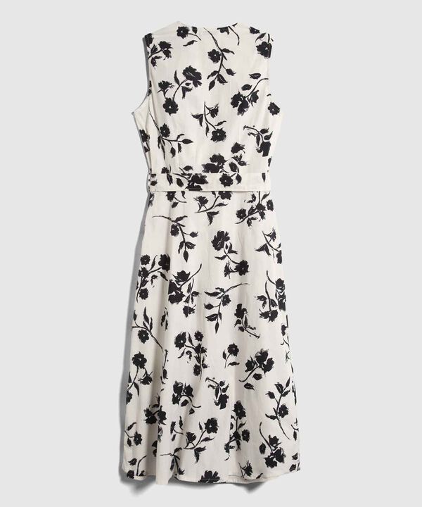 Vestido Estampado Con Cinturon image number null