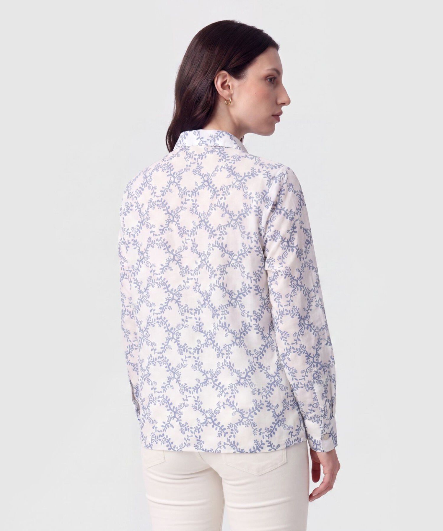 Camisa Cl&aacute;sica Manga Larga Para Mujer