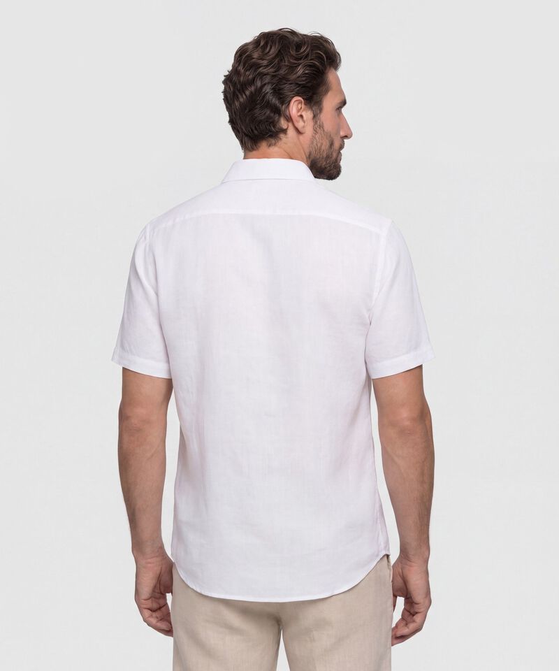 Camisa Hombre Manga Corta Cuello Mao