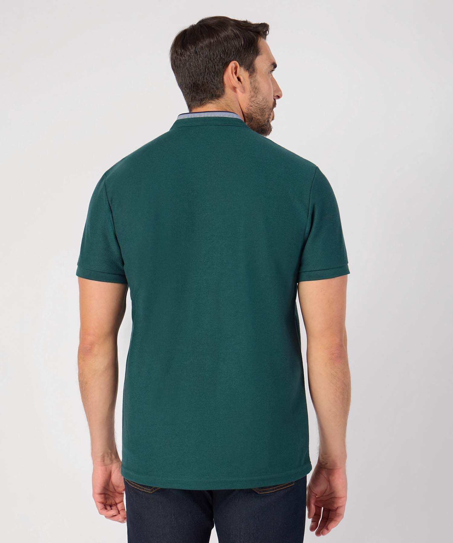 Polo Unicolor Con Bolsillo 