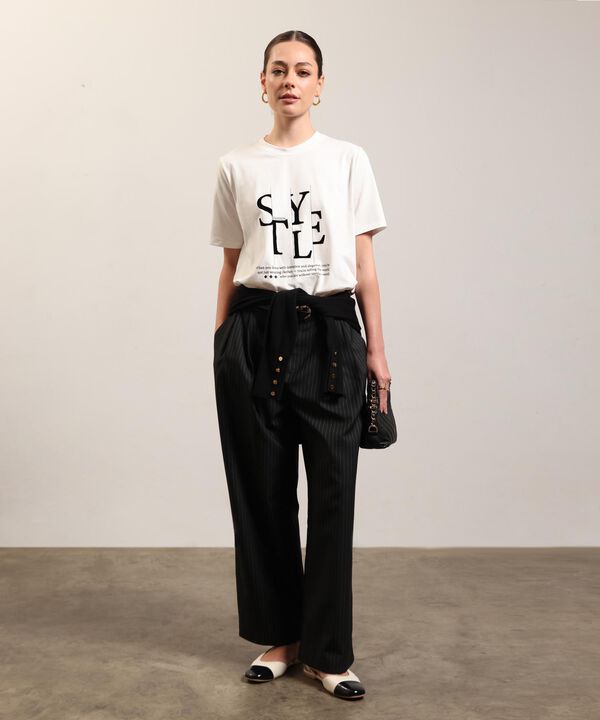 Camiseta Estampada Cuello Redondo Para Mujer