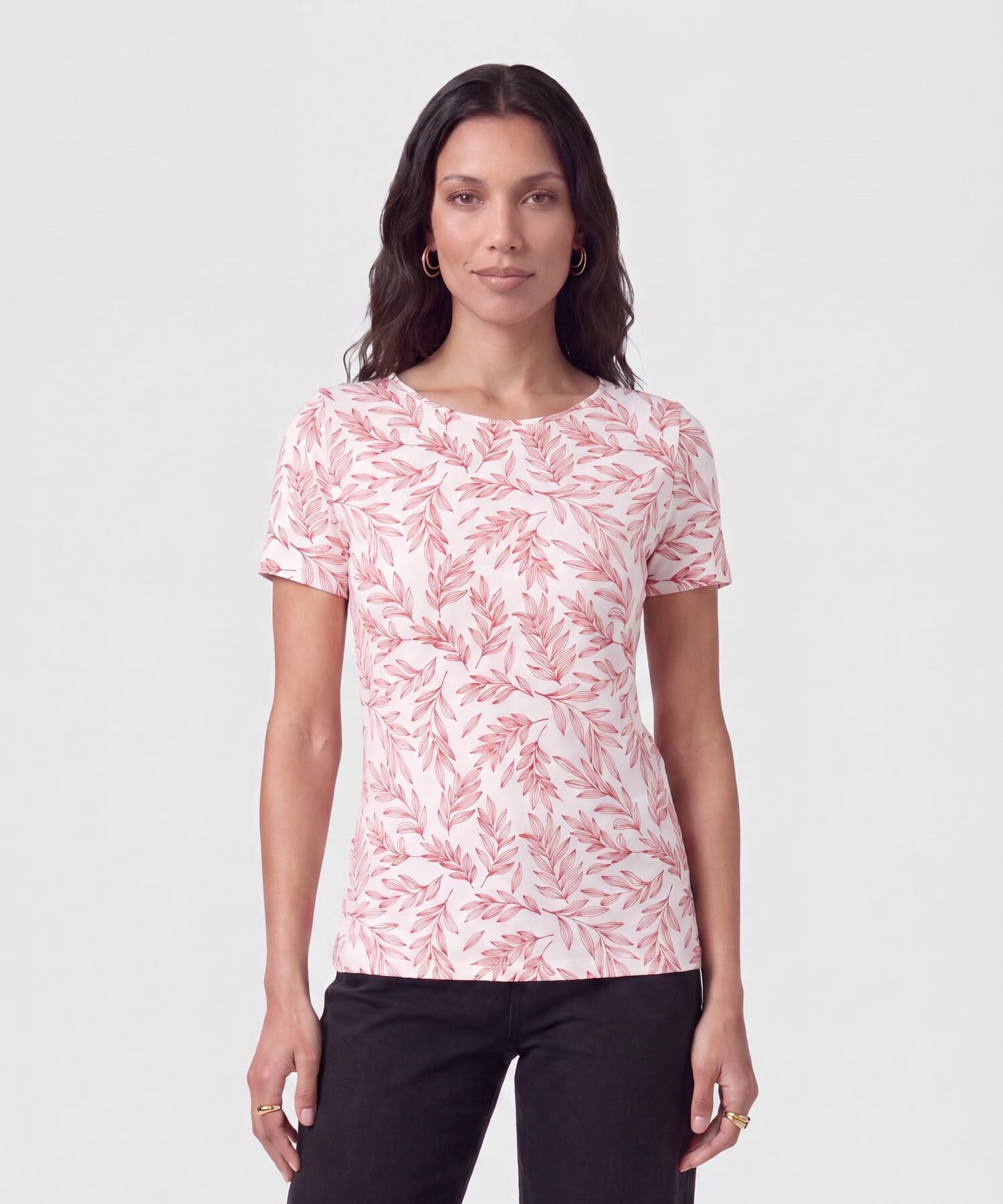 Camiseta manga corta estampada