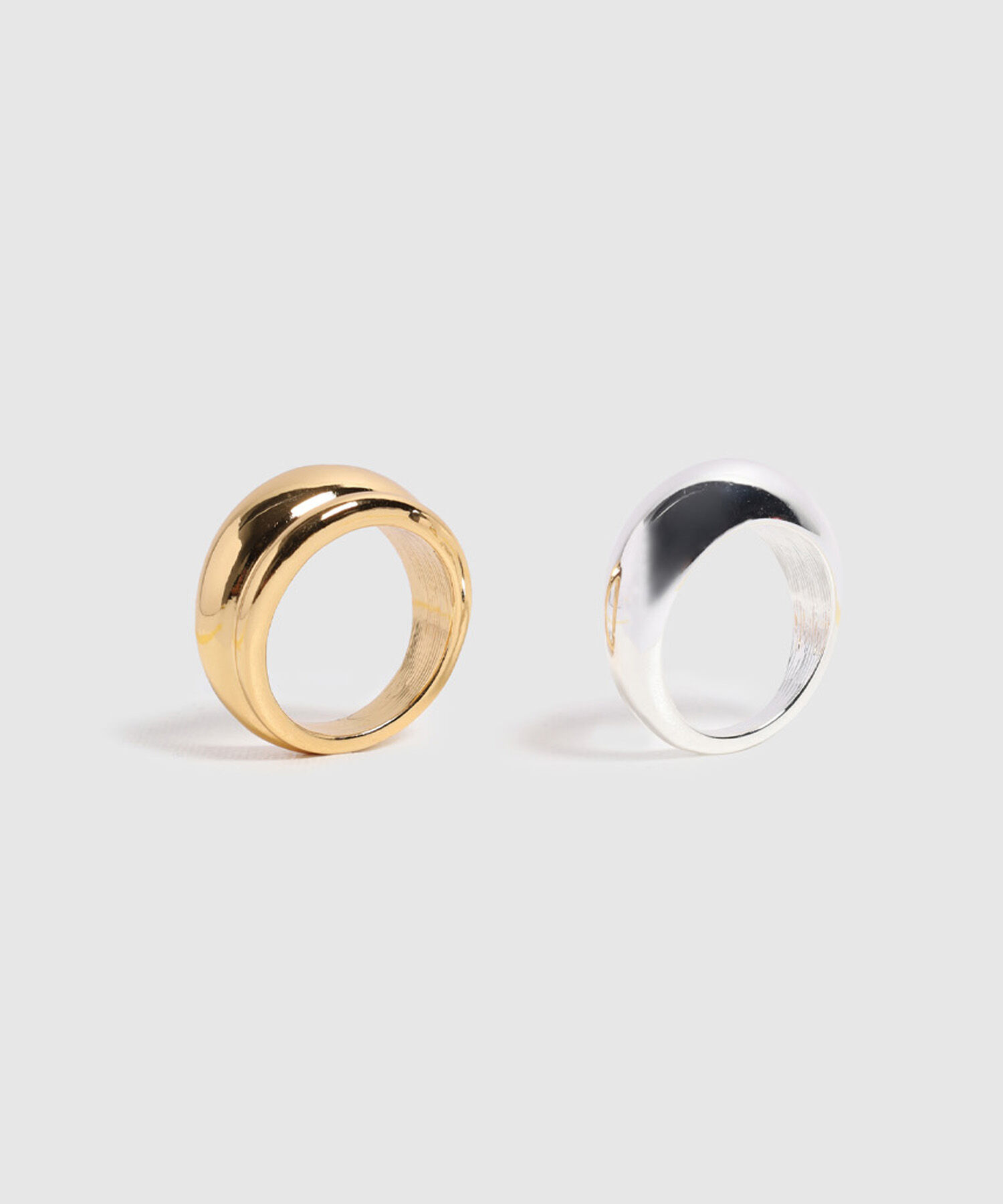 Set de Anillos Gruesos tipo Sello Para Mujer