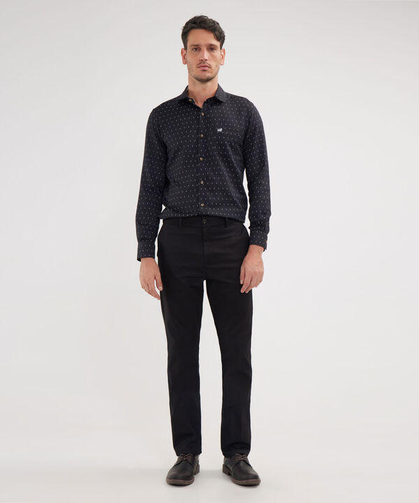 Pantalon Chino Unicolor Silueta Regular Fit image number null