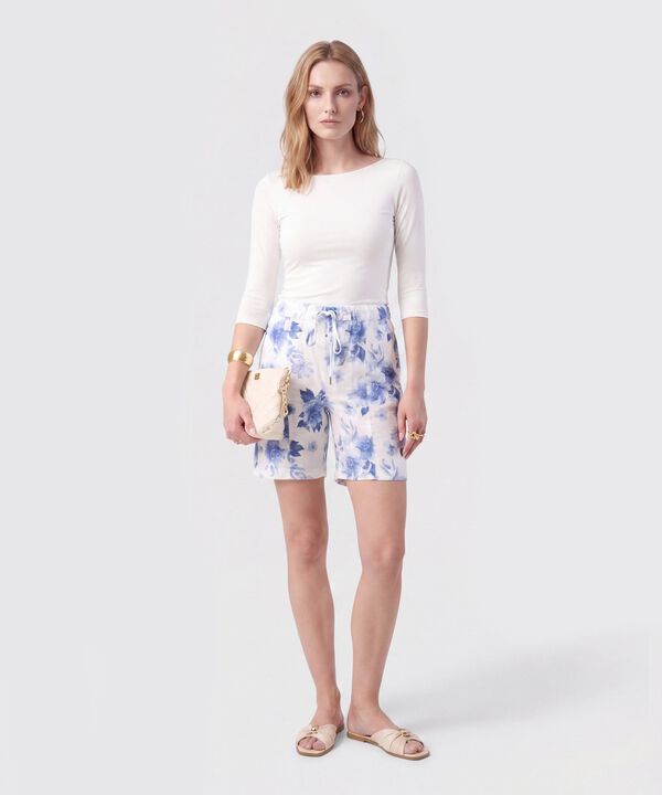 Bermuda Con Cord&oacute;n Para Mujer
