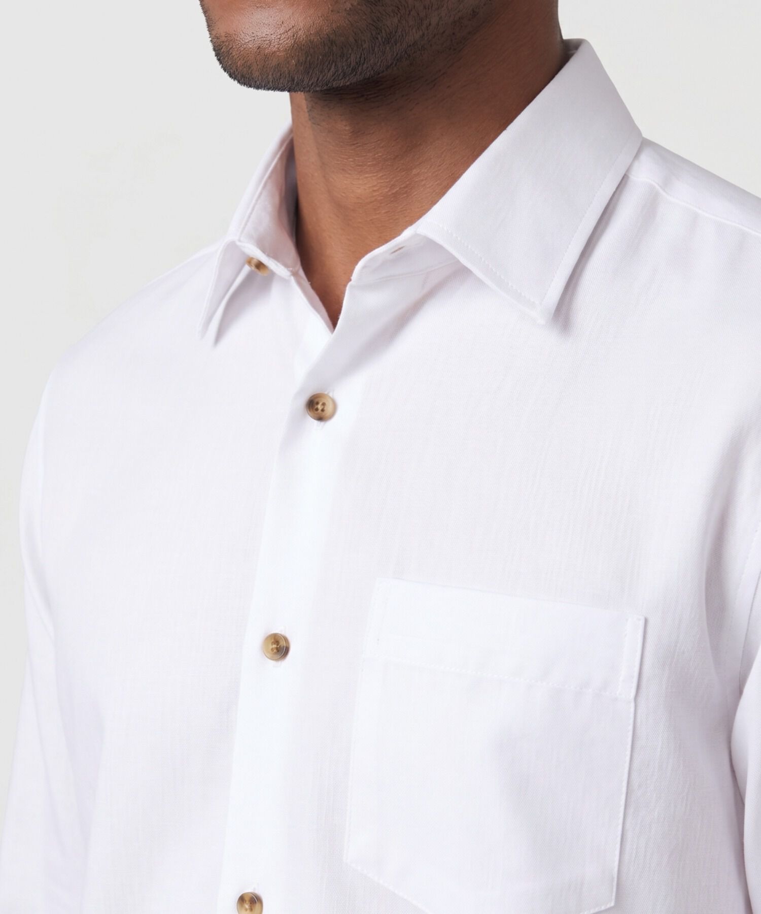 Camisa Manga Larga con Bolsillo Para Hombre