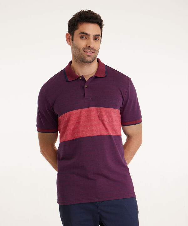 Polo Cuello Y Puño Tejido, Con Bolsillo, Preteñida image number null