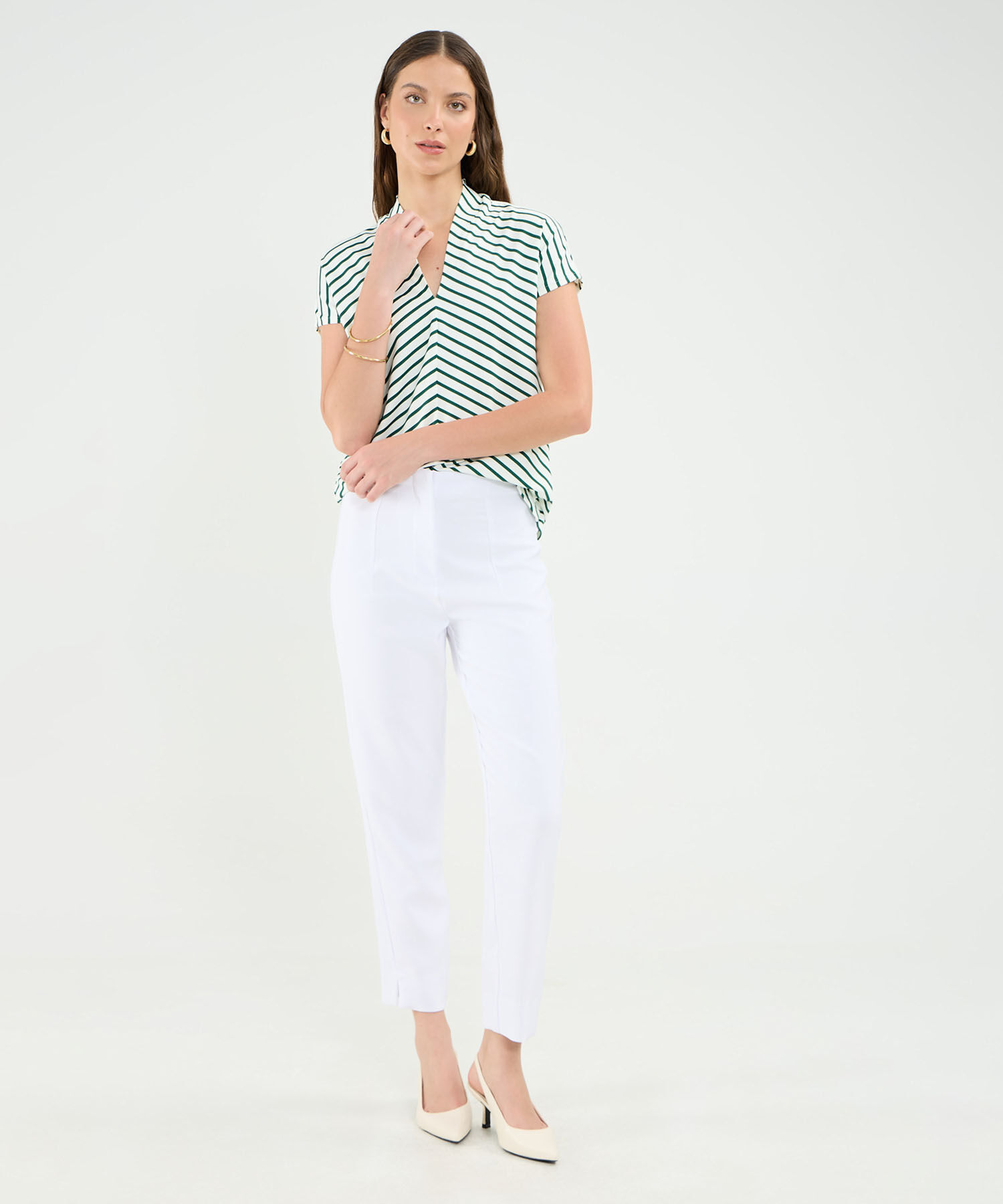 Camiseta Manga Corta En Anara Para Mujer
