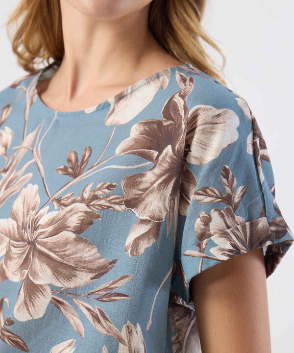 Blusa Manga Corta Estampada image number null