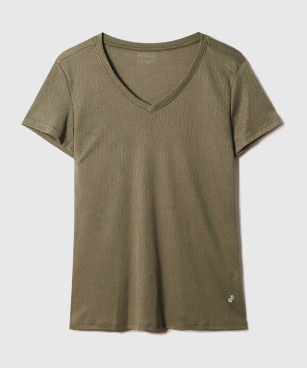 Camiseta Unicolor Texturizada