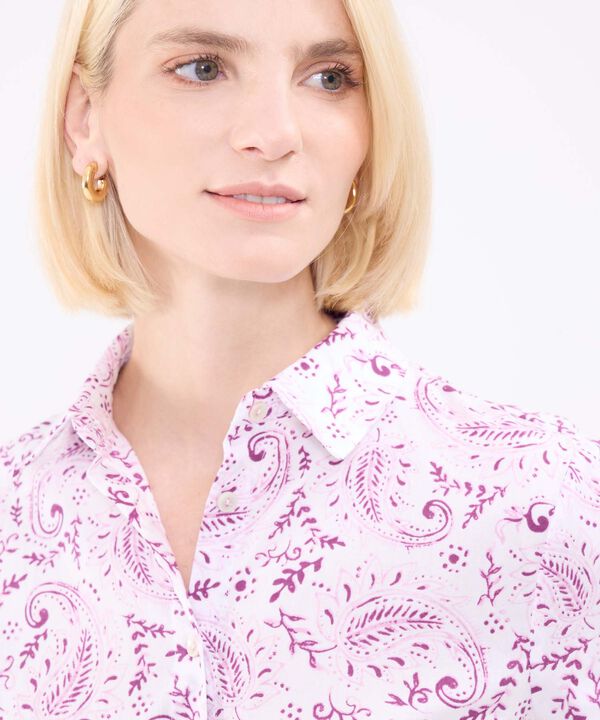 Camisa Estampada Con Botonadura