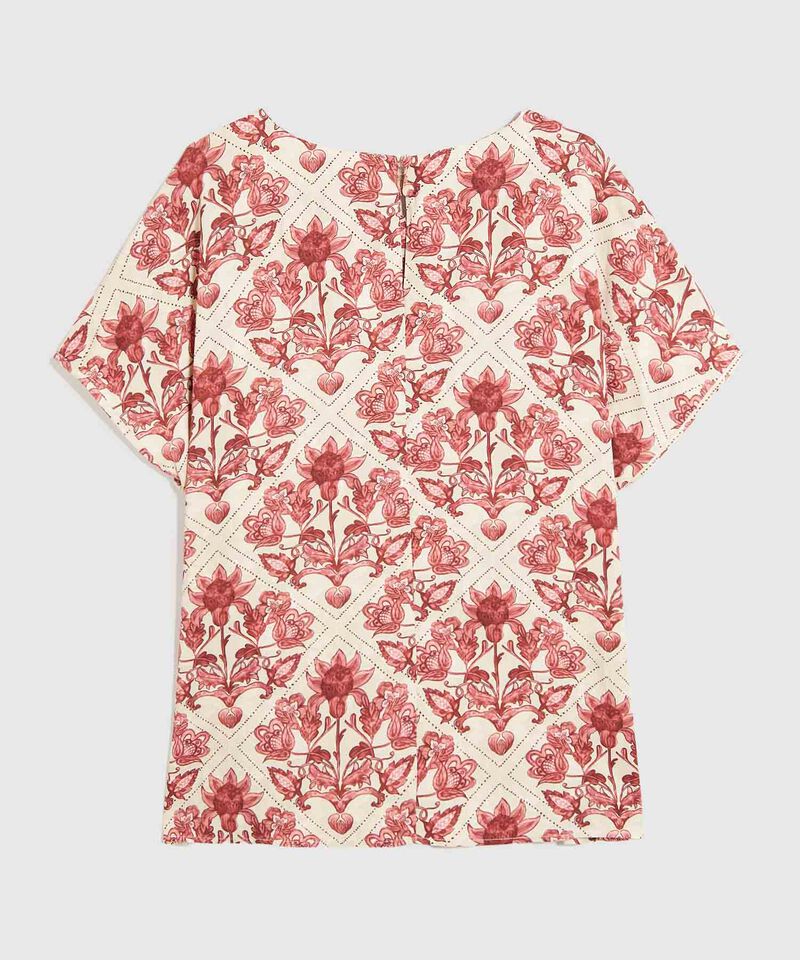 Blusa Manga Corta Para Mujer