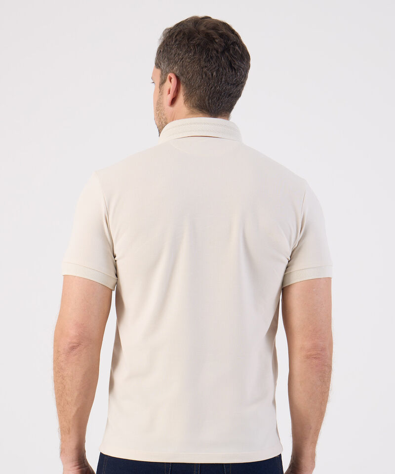 Polo De Botones Contraste Para Hombre