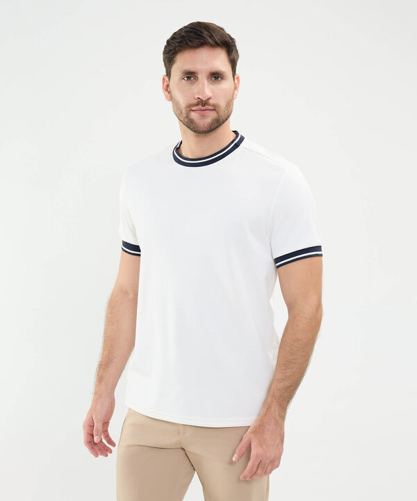 Camiseta Cuello Tejido image number null