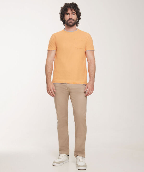 Camiseta Cuello Redondo Unicolor