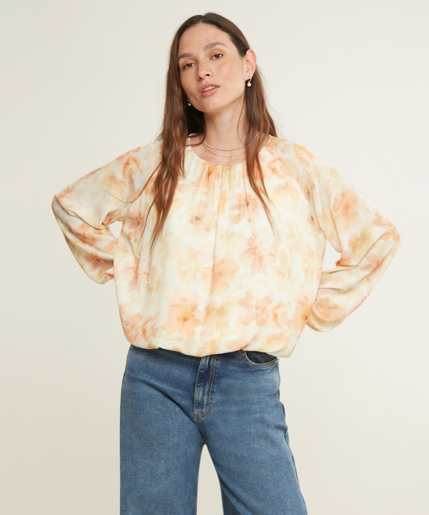 Blusa Manga Larga Bombacha