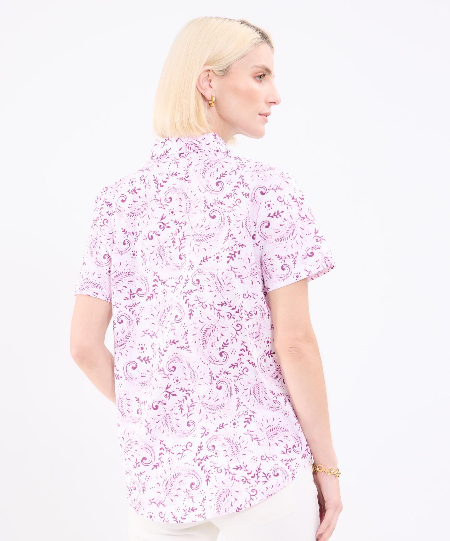 Camisa Estampada Con Botonadura