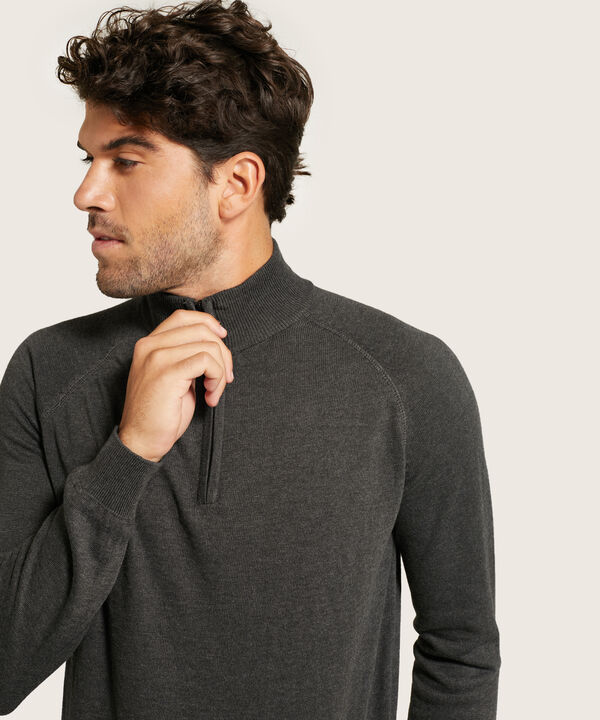 Saco Cuello Alto Con Cremallera