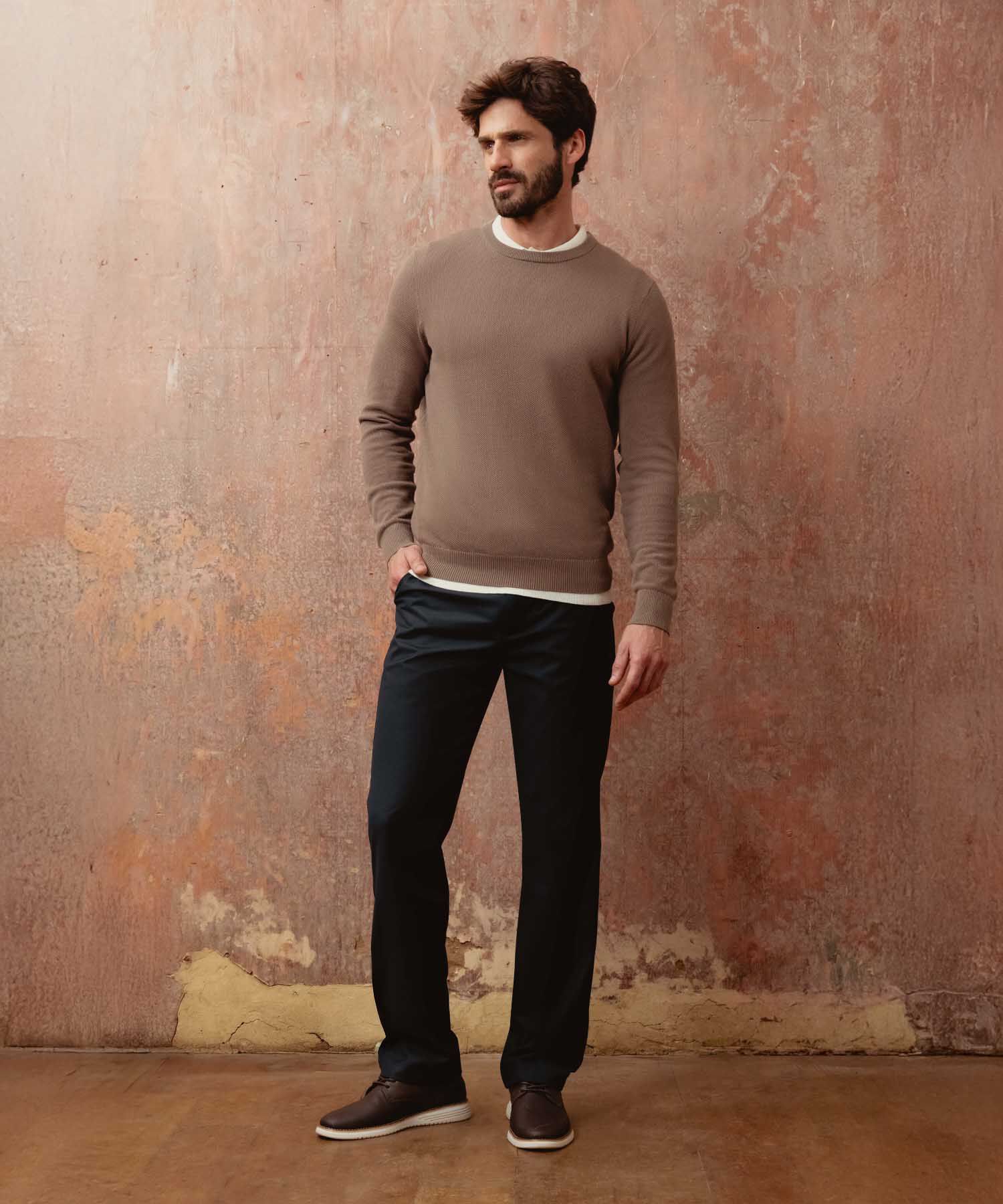 Buzo Unicolor Con Textura 