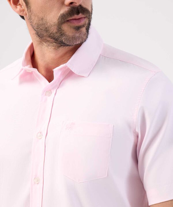 Camisa Unicolor Con Bolsillo 