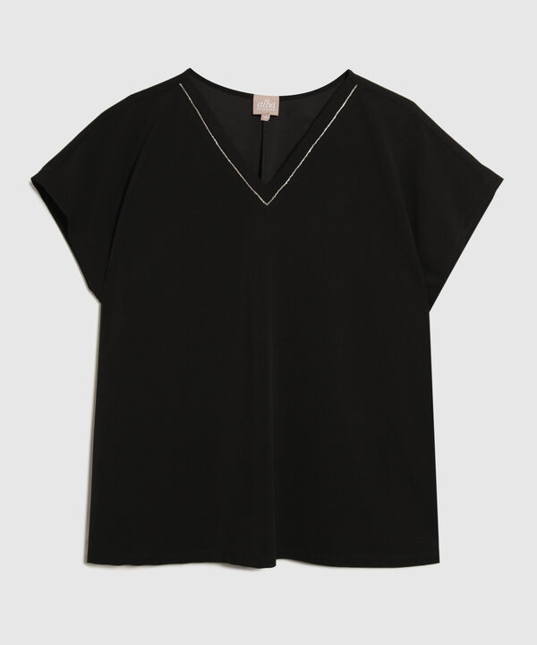 Camiseta Manga Corta Escote En V