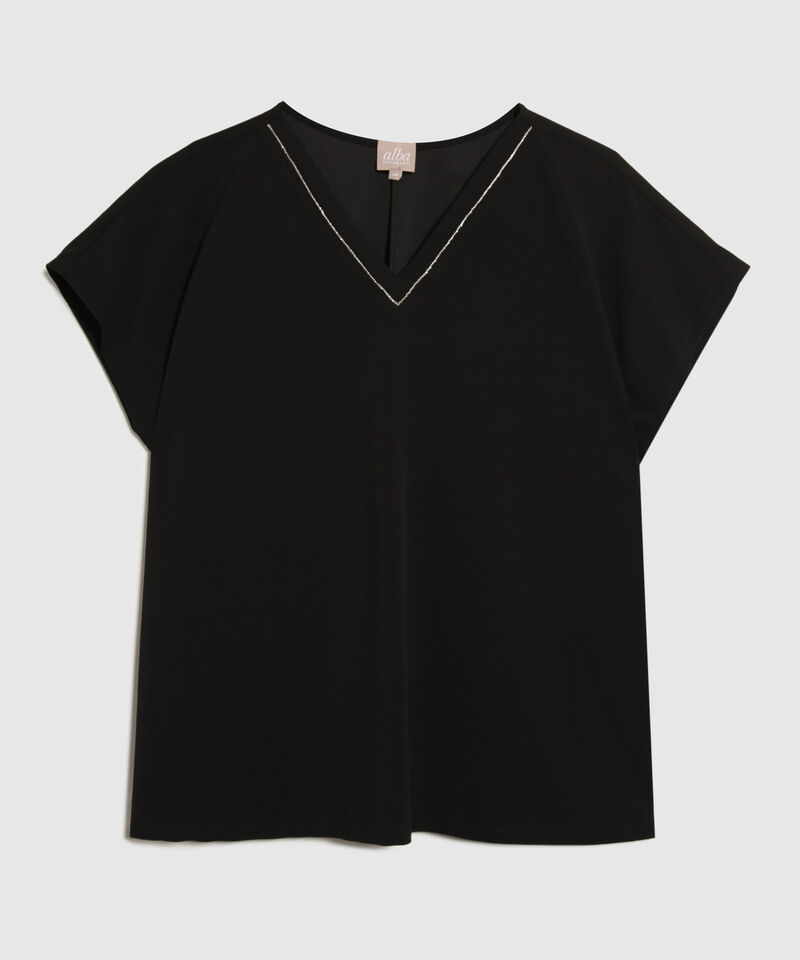 Camiseta Manga Corta Escote En V