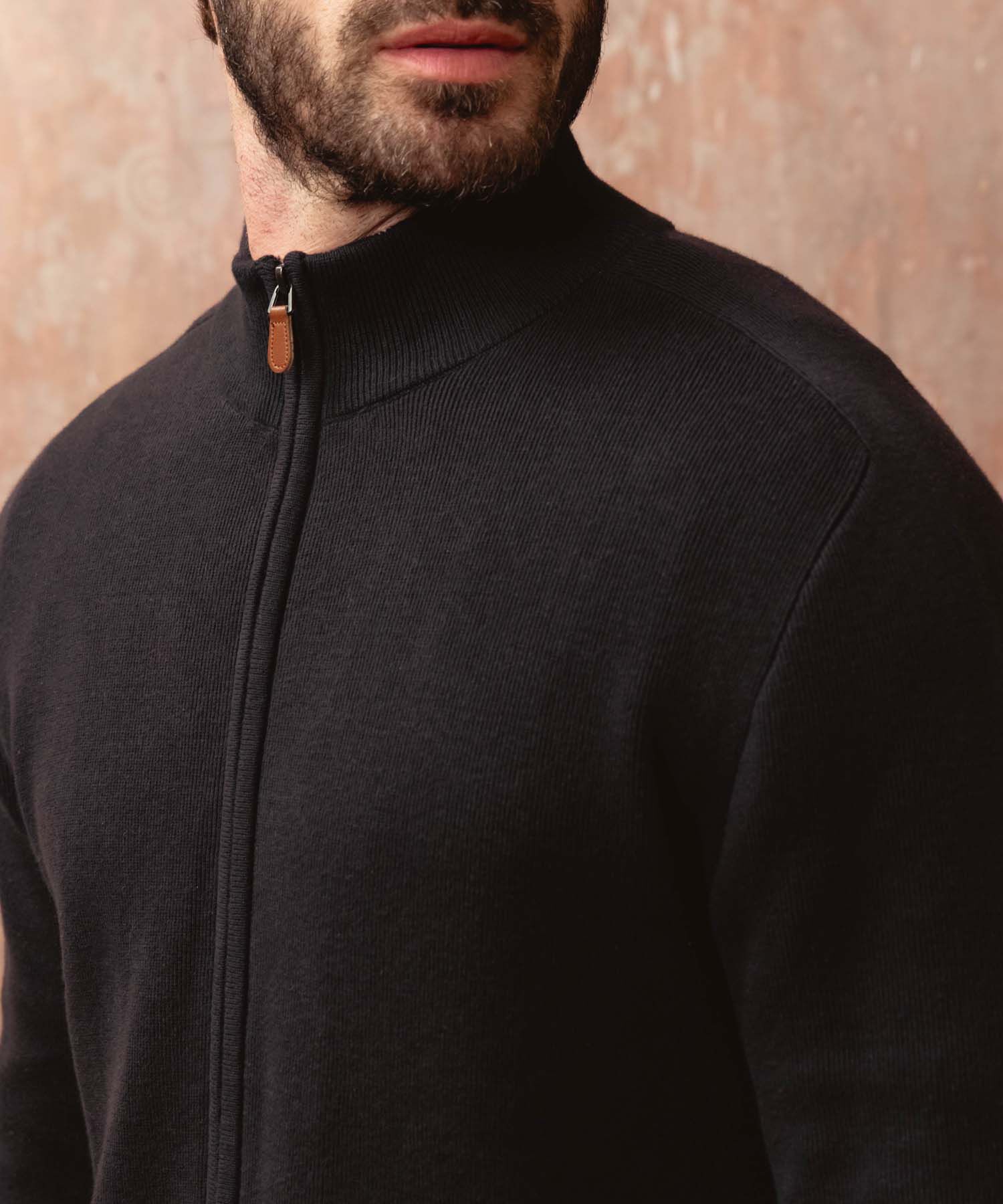 Buzo De Punto Con Cremallera Para Hombre