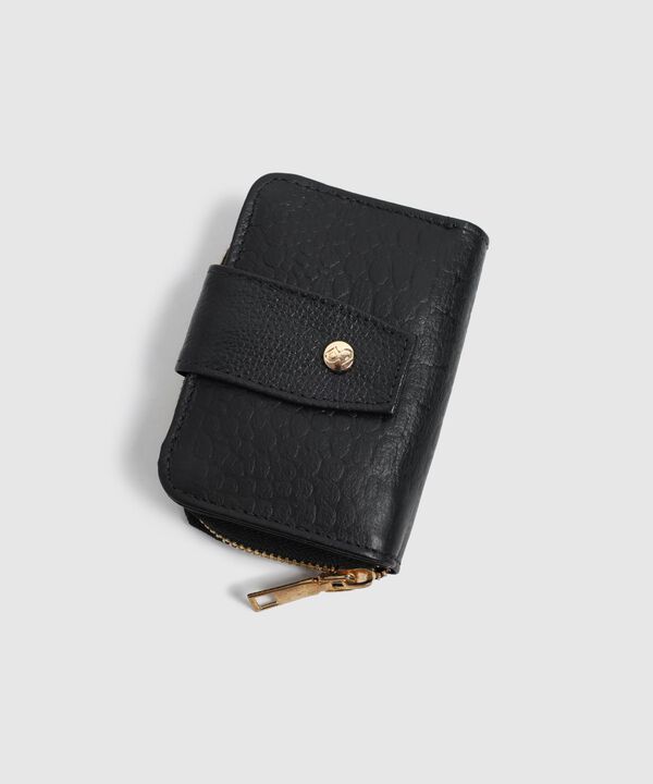 Billetera Plegable Con Cierre Para Mujer