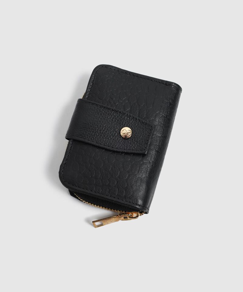 Billetera Plegable Con Cierre Para Mujer