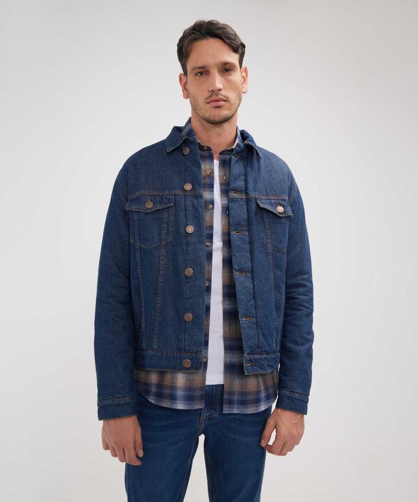 Chaqueta Trucker Con Forro Acolchado Tono Raw image number null
