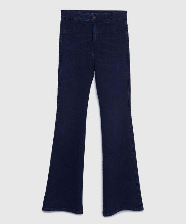 Jegging Fleare Tono Azul Oscuro image number null