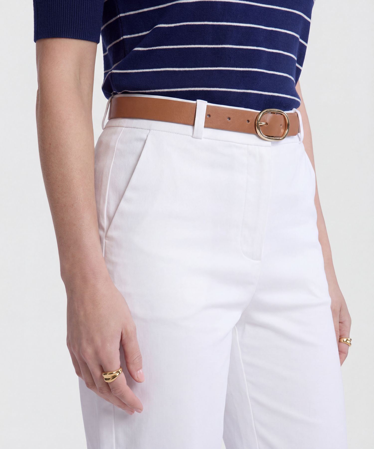 Pantal&oacute;n Unicolor Tipo Chino Para Mujer