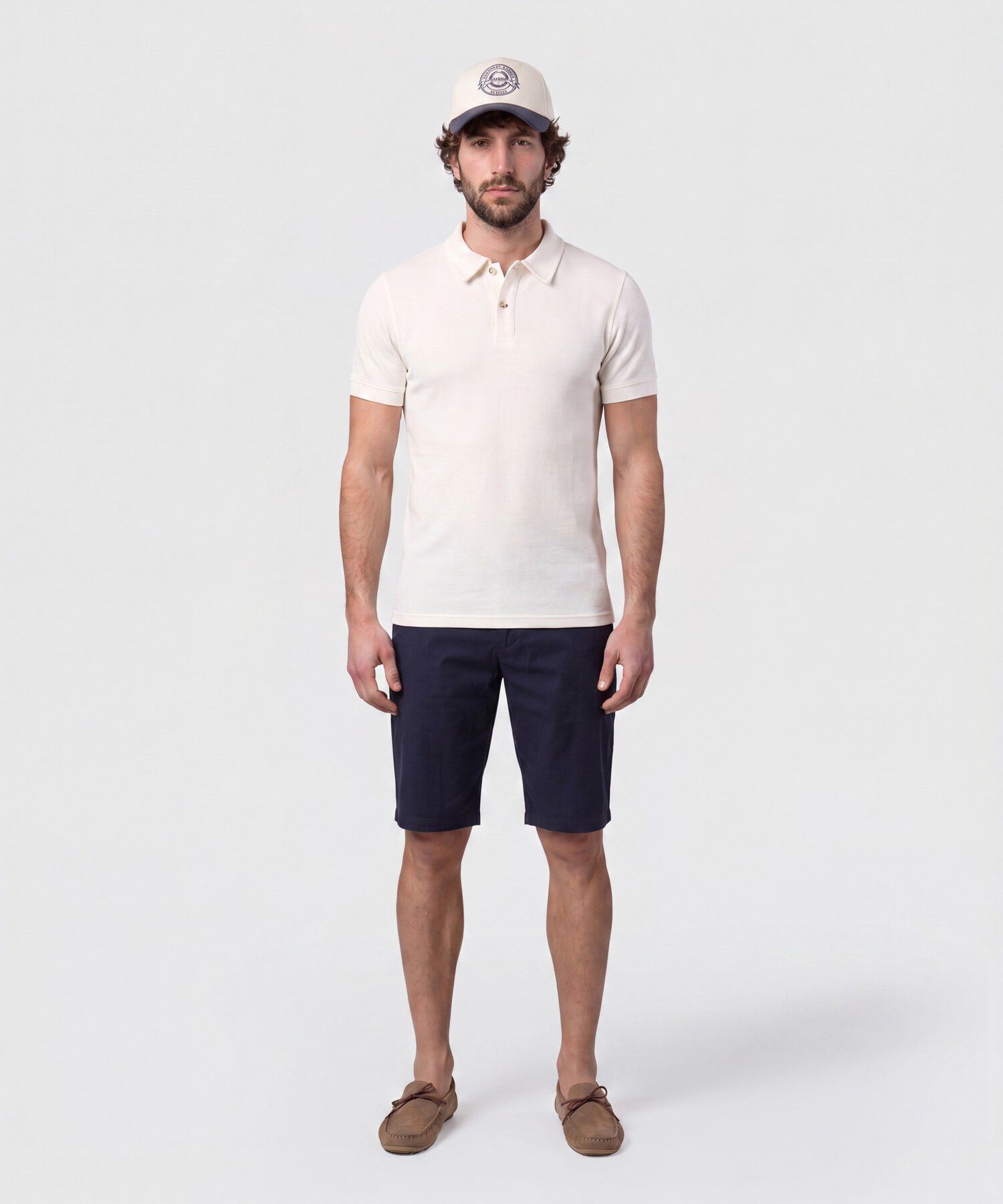 Bermuda Chino Con Bolsillos Para Hombre