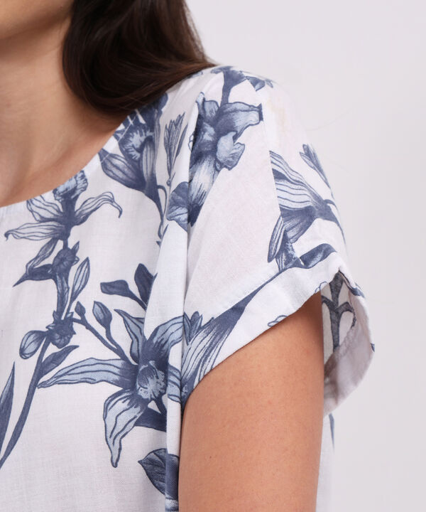 Blusa Manga Corta Estampada
