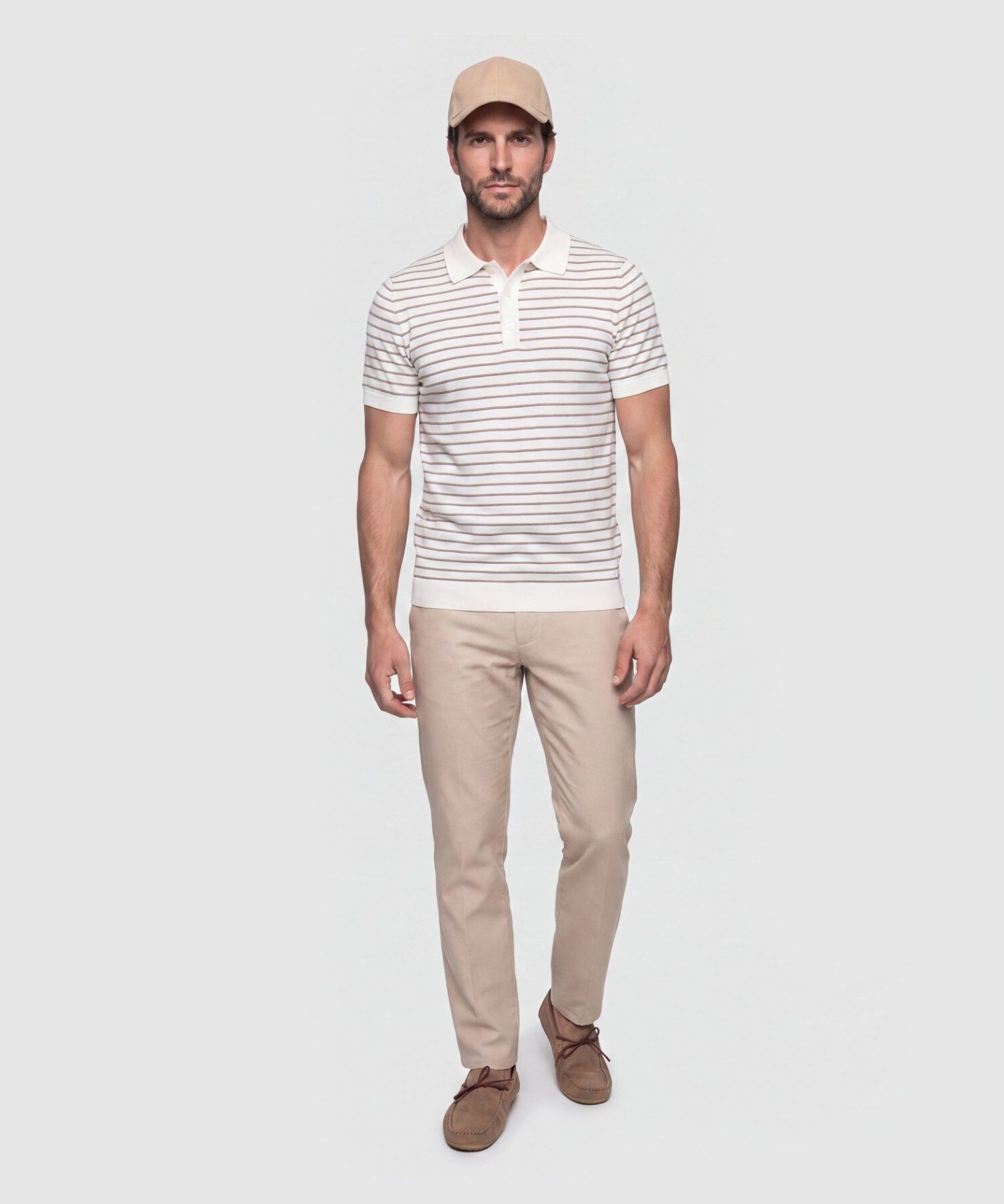 Polo Tejida Para Hombre