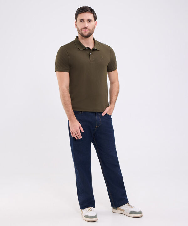 Polo Unicolor Para Hombre image number null