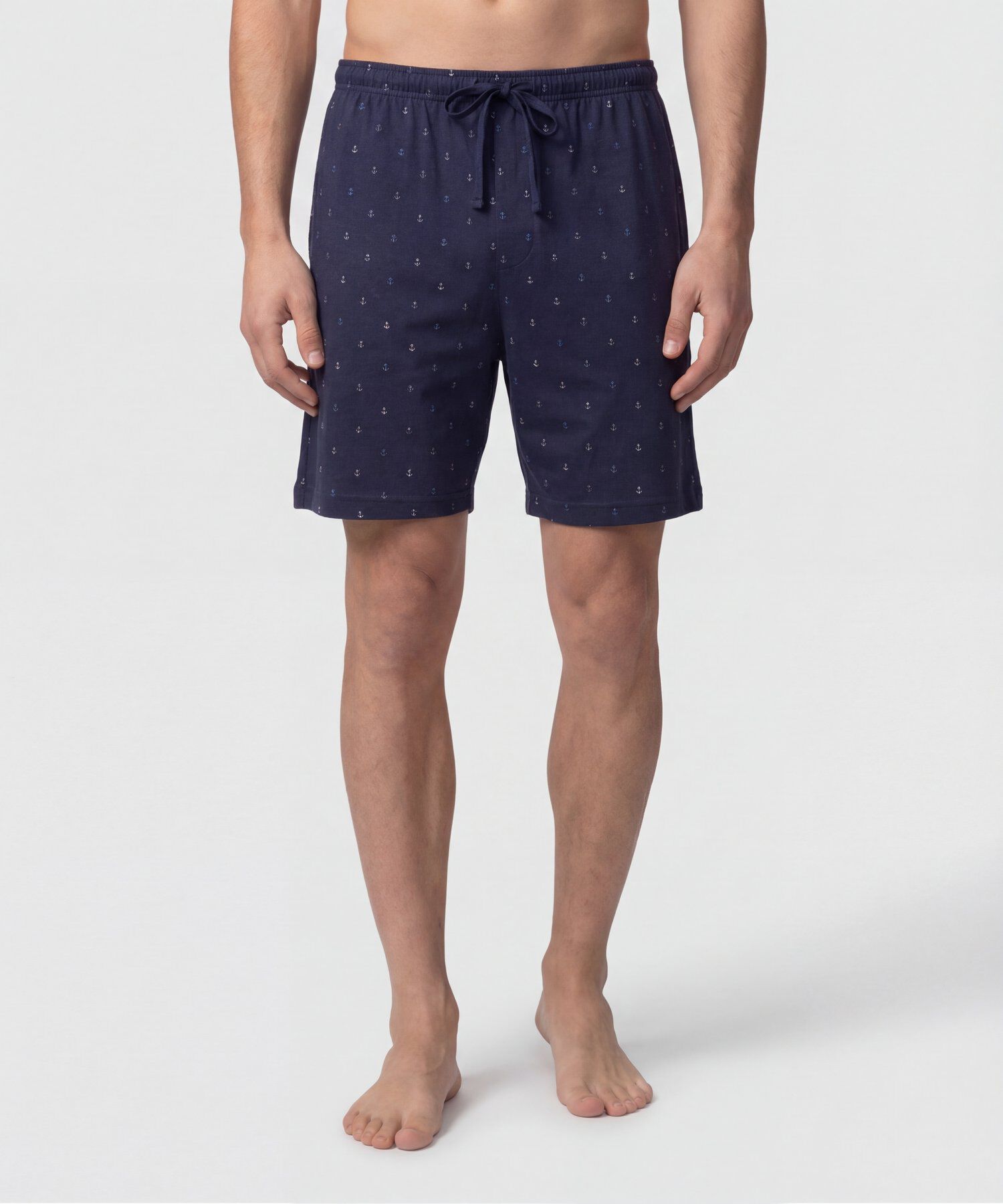 Pijama Corta Abotonada Estampada Para Hombre