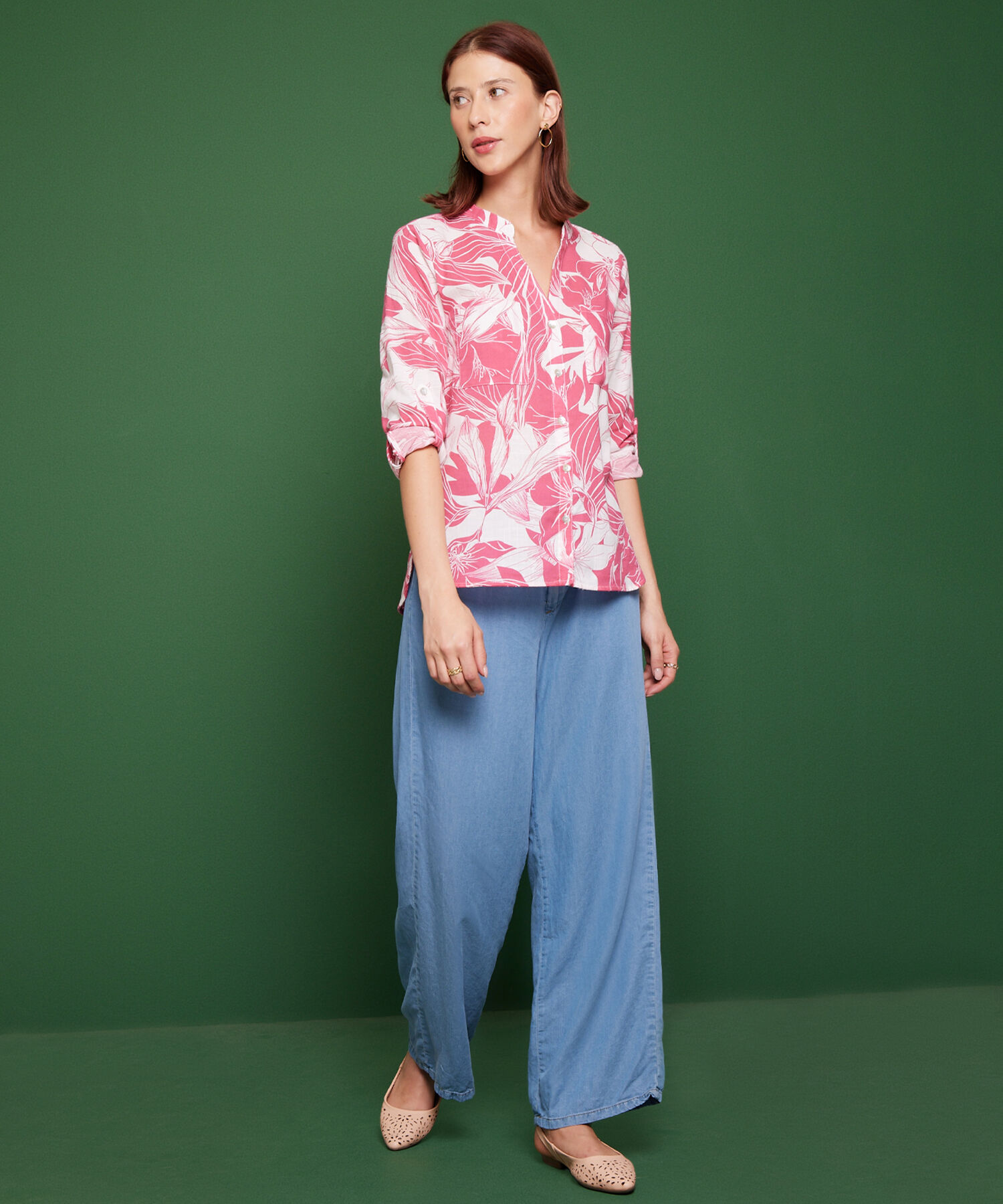 Blusa Manga Larga  Estampada